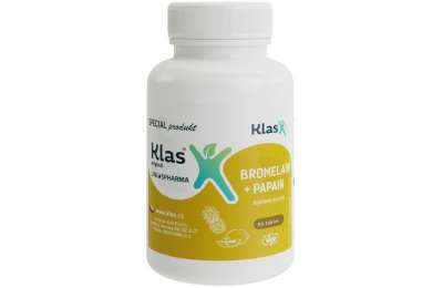 KLAS Bromelain + Papaya 60 mg, 90 tablet